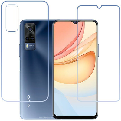 DVTECH Front and Back Screen Guard for 9H Crystal Clear Front And Carbon Fiber BackVivo Y53s 4G(Pack of 1)
