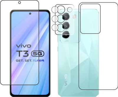 chakoor Front and Back Screen Guard for vivo T3 5G(Pack of 3)
