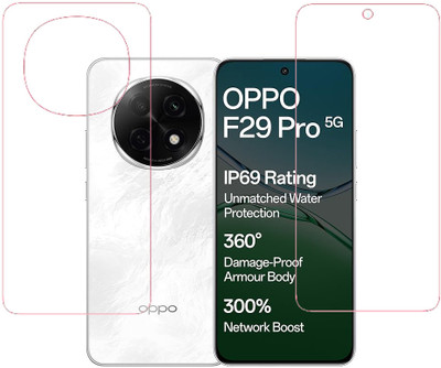 SPRITZEN Front and Back Screen Guard for Oppo F29 Pro 5G, Front Clear Back Clear(Pack of 2)