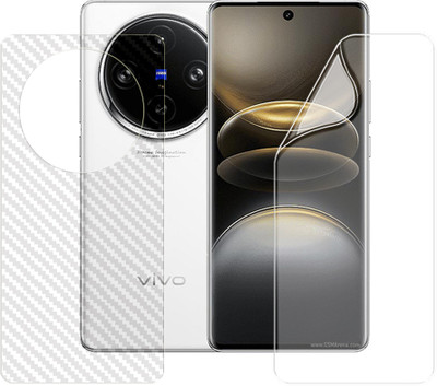ARBAN Front and Back Screen Guard for vivo X100s Pro 5G (1 HYDROGEL SCREEN PROTECTOR WITH 1 CARBON FIBER SKIN)(Pack of 1)