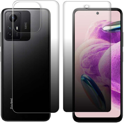 FCS Front and Back Screen Guard for Xiaomi Redmi Note 12S Front+Back (Matte)(Pack of 2)