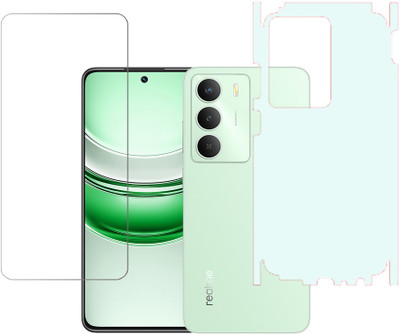 SPRITZEN Front and Back Screen Guard for Realme C73 5G, realme C75 5G, Tempered Glass, Back Screen Guard With Sides(Pack of 2)