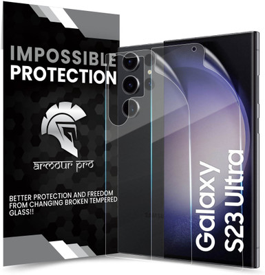 ArmourPro Front and Back Screen Guard for Samsung Galaxy S23 Ultra 5G, Samsung S23 Ultra 5G, Samsung Galaxy S23 Ultra, Nano Fiber Unbreakable Membrane Guard(Pack of 1)