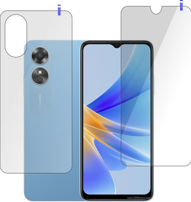 PONDRIK Front and Back Screen Guard for OPPO A17(Pack of 2)