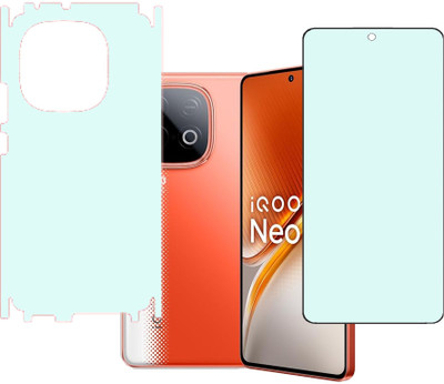 KARTRAY Front and Back Screen Guard for iQOO Neo 10 5G, Matte Tempered Glass, Back Screen Guard With Sides(Pack of 2)