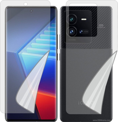 ZINGTEL Front and Back Tempered Glass for VIVO IQOO 10 PRO 5G V2218A (Edge To Edge TPU, Full Coverage)(Pack of 1)