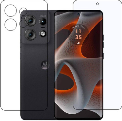 DVTECH Front and Back Screen Guard for Motorola Edge 50 Pro 9H Clear Crystal(Pack of 1)