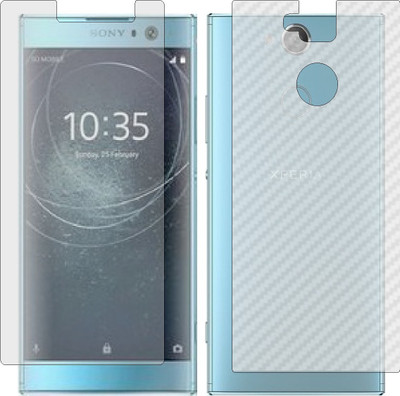 ZINGTEL Front and Back Screen Guard for SONY XPERIA XA2 (Front Matte Finish & Back 3d Carbon Fiber)(Pack of 2)