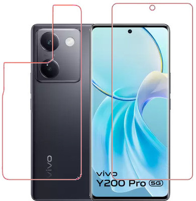 HOBBYTRONICS Front and Back Screen Guard for Vivo Y200 PRO 5G(Pack of 1)