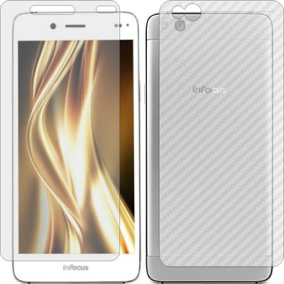 ZINGTEL Front and Back Screen Guard for INFOCUS BINGO 50 PLUS (Front Matte Finish & Back 3d Carbon Fiber)(Pack of 2)