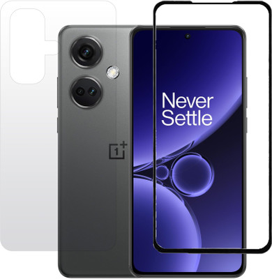 KMPERED Front and Back Tempered Glass for Oneplus Nord CE 3(Pack of 2)