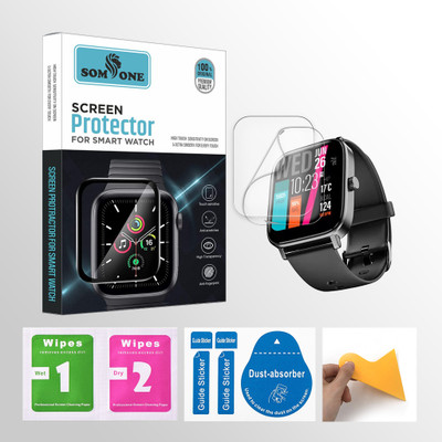 SOMTONE Front and Back Screen Guard for alt OG Max 1.8 Inch Smartwatch 2 PROTECTOR + 2 WIPES + 2 DUST REMOVAL STICKER + 1 WIPER(Pack of 2) SOMTONE Front and Back Screen Guard for alt OG Max 1.8 Inch Smartwatch 2 PROTECTOR + 2 WIPES + 2 DUST REMOVAL STICKER + 1 WIPER(Pack of 2)