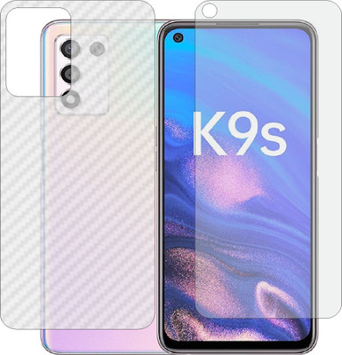 ZINGTEL Front and Back Screen Guard for OPPO PERM10 (Front Matte Finish & Back 3d Carbon Fiber)(Pack of 2)