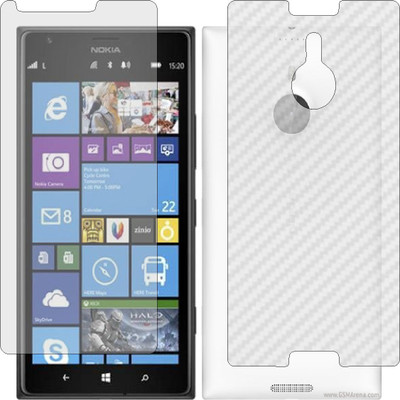 ZINGTEL Front and Back Screen Guard for NOKIA LUMIA 1520 (Front Matte Finish & Back 3d Carbon Fiber)(Pack of 2)