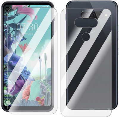 Enlinea Front and Back Screen Guard for LG Q70 Front+Back (Glossy)(Pack of 2)