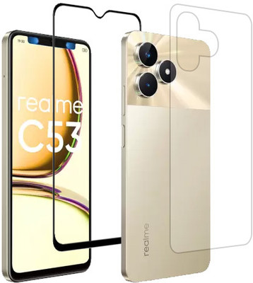 ECMERED Front and Back Tempered Glass for realme C53, Realme C53(Pack of 1)