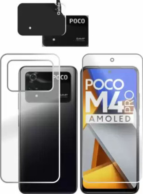 chakoor Front and Back Screen Guard for POCO M4 PRO 4G(Pack of 3)