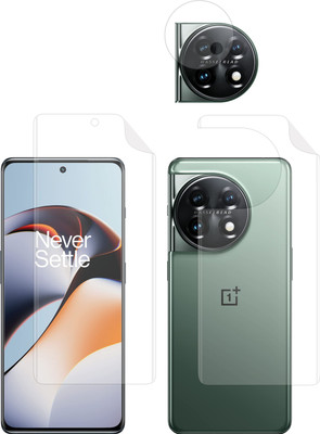 Vatsin Front and Back Screen Guard for OnePlus 11R 5G, OnePlus 11R 5G [With Rear Camera Lens Guard](Pack of 3)