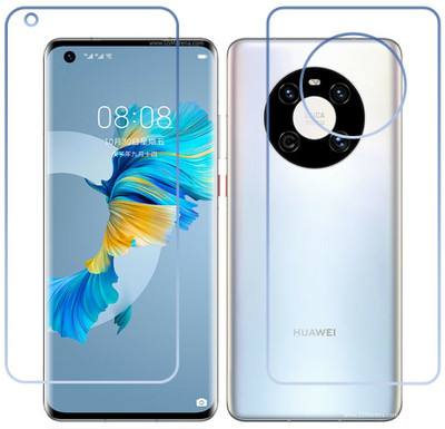 DVTECH Front and Back Screen Guard for TPU Clear Front And Carbon Fiber BackHuawei Mate 40(Pack of 1)