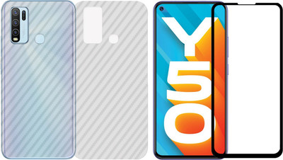Karpine Front and Back Screen Guard for Vivo Y30, Vivo Y50(Pack of 2)