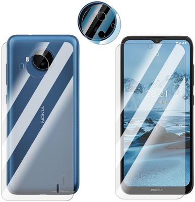 FCS Front and Back Screen Guard for Nokia C20 Plus ( Glossy-Front+Back+Camera)(Pack of 3)