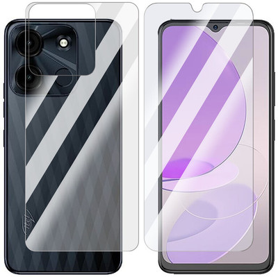 Enlinea Front and Back Screen Guard for itel A60S Front+Back (Glossy)(Pack of 2)
