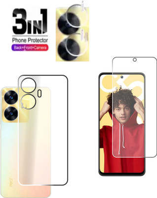 chakoor Front and Back Screen Guard for REALME C55(Pack of 3)