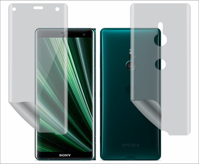 TELTREK Front and Back Screen Guard for SONY XPERIA XZ3 (Edge to Edge Full Screen Protector)(Pack of 1)