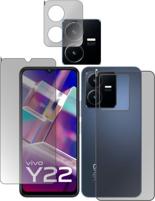 chakoor Front and Back Screen Guard for Vivo Y22(Pack of 2)