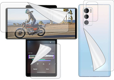 Fasheen Front and Back Screen Guard for LG WING (Edge To Edge TPU Full Coverage)(Pack of 1)