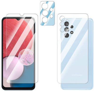 FCS Front and Back Screen Guard for Samsung Galaxy A13 Front+Back+Camera (Glossy)(Pack of 3)