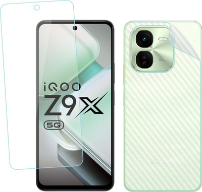 Ten To 11 Front and Back Screen Guard for iQOO Z9X 5G, iQOO Z9X 5G [Back Carbon Fiber](Pack of 2)