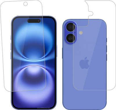 Ten To 11 Front and Back Screen Guard for Apple iPhone 16(Pack of 2)