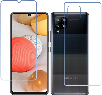 DVTECH Front and Back Screen Guard for 9H Crystal Clear Front And Carbon Fiber BackGalaxy A42 5G(Pack of 1)