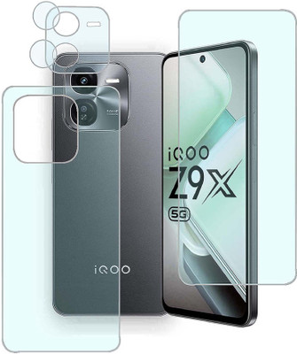 MOKPLZ Front and Back Screen Guard for iQOO Z9x 5G(Pack of 3)