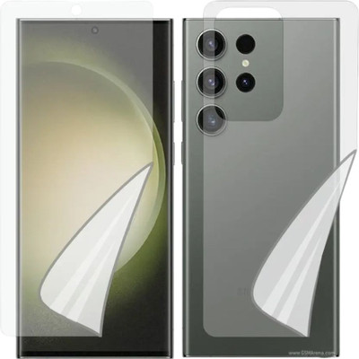 Shkiyo Front and Back Screen Guard for Samsung Galaxy S23 Ultra(Pack of 2)