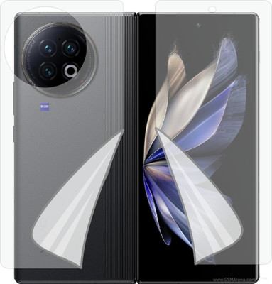 MOBART Front and Back Tempered Glass for VIVO X FOLD 2 (Edge To Edge TPU Full Coverage)(Pack of 1)