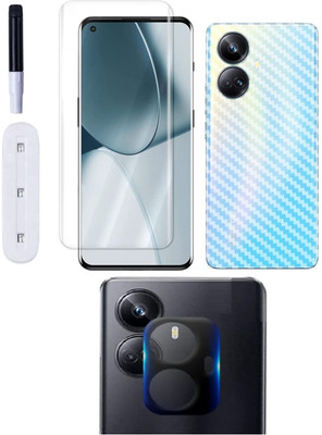 NEMIZI Front and Back Tempered Glass for Realme 10 Pro Plus(Pack of 3)