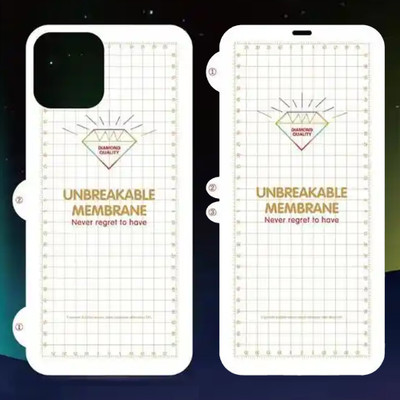 yuvu77 Front and Back Screen Guard for Apple iPhone 11, Membrane front and back, back with logo cut(Pack of 2)