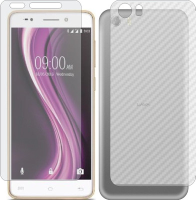 Mobling Front and Back Tempered Glass for LAVA X81 GOLD VOLTE(Pack of 2)