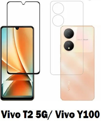 LIKEDESIGN Front and Back Screen Guard for vivo T2 5G, vivo Y100 5G(Pack of 1)