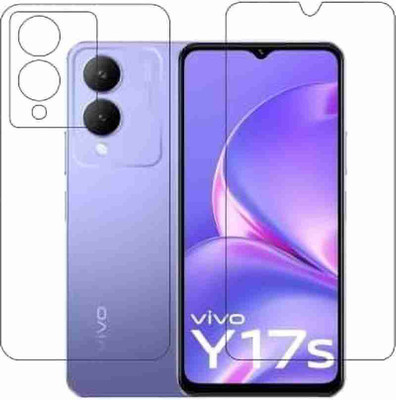 Guardor Front and Back Screen Guard for Vivo Y17S Screen Protector And Screen Guard Anti Glare Scratch Resistant 9H(Pack of 2)
