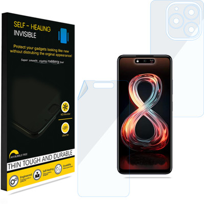 KUBERAN Front and Back Screen Guard for Infinix Smart 8 (India), Invisible Screen Protector / Body Protector, Scratch Guard, With installation kit(Pack of 1)