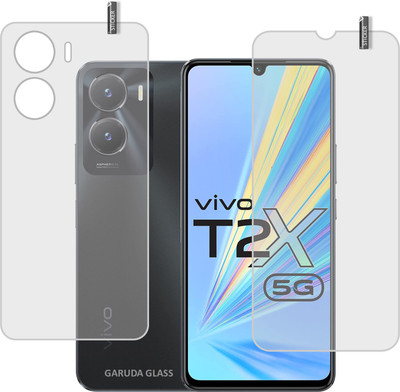 GARUDA GLASS Front and Back Screen Guard for VIVO T2X(Pack of 2)