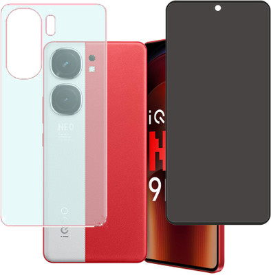 KARTRAY Front and Back Screen Guard for iQOO Neo 9 Pro 5G(Pack of 2)