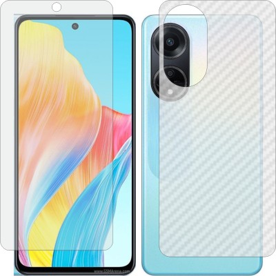 Mobling Front and Back Tempered Glass for Oppo A98(Pack of 2)