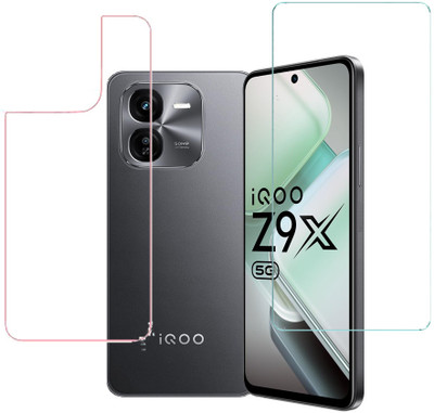 SPRITZEN Front and Back Screen Guard for iQOO Z9x 5G(Pack of 2)
