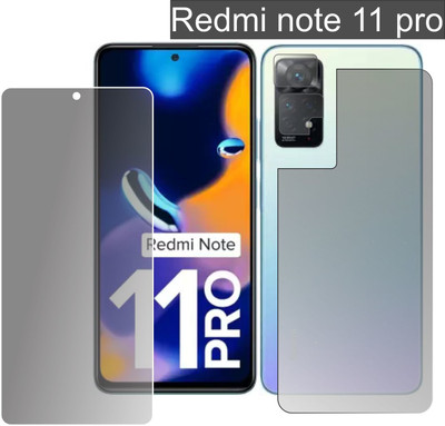 chakoor Front and Back Screen Guard for Xiaomi Redmi Note 11 Pro(Pack of 3)
