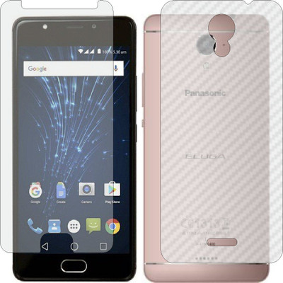 ZINGTEL Front and Back Screen Guard for PANASONIC ELUGA RAY X (Front Matte Finish & Back 3d Carbon Fiber)(Pack of 2)