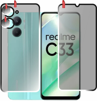 chakoor Front and Back Screen Guard for Realme C33(Pack of 3)
